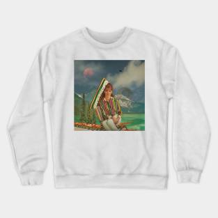 Leaving All That I See - Surreal/Collage Art Crewneck Sweatshirt